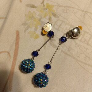 SPARKLING DRESSY CLIP ON LONG EARRINGS. NO DISCOUNTS PRICES ARE LOW ENOUGH!